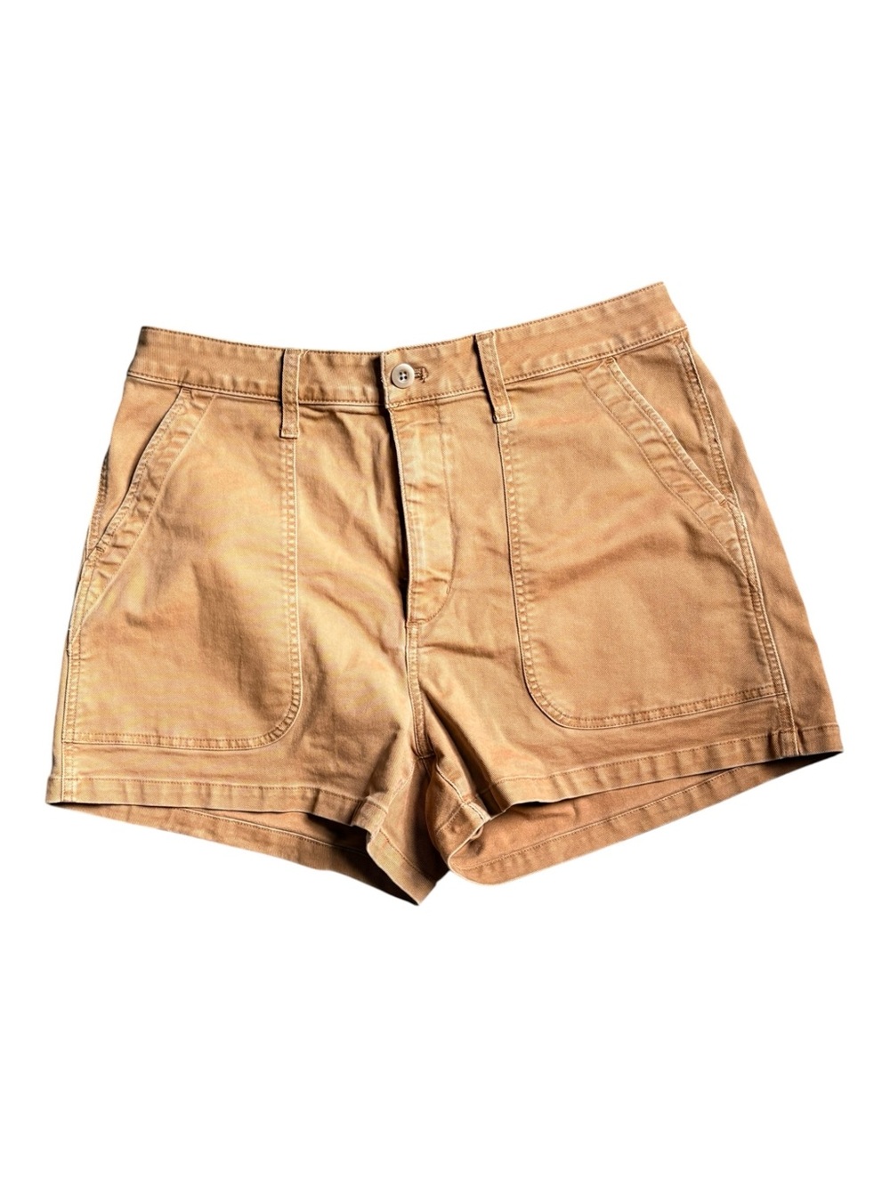 Madewell High-Rise Utility Shorts | Tan 100% Cotton | Women's Size 31